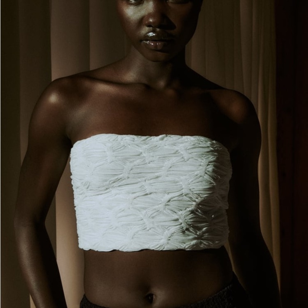 ZARA BANDEAU TOP SZ M